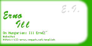 erno ill business card